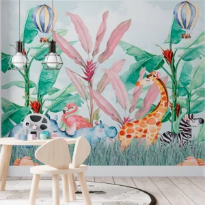 Papier Peint Animaux  Berceau Tropical