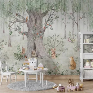 Papier Peint Animaux Arbre Refuge