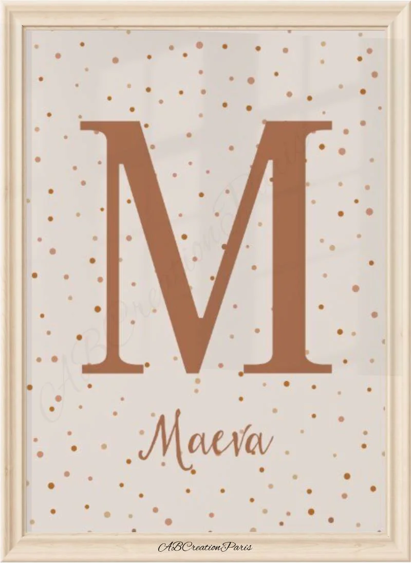 Affiche Arc en Ciel Terracotta - Décoration Chambre Bebe Personnalisé – Image 6