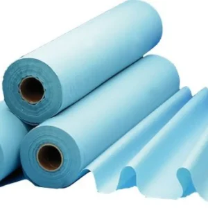 Abena - Drap d'examen en viscose 75X35 cm - Bleu - 11 Rouleaux