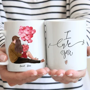 "Je t'aime tous les jours" - Mug Saint Valentin Personnalisé