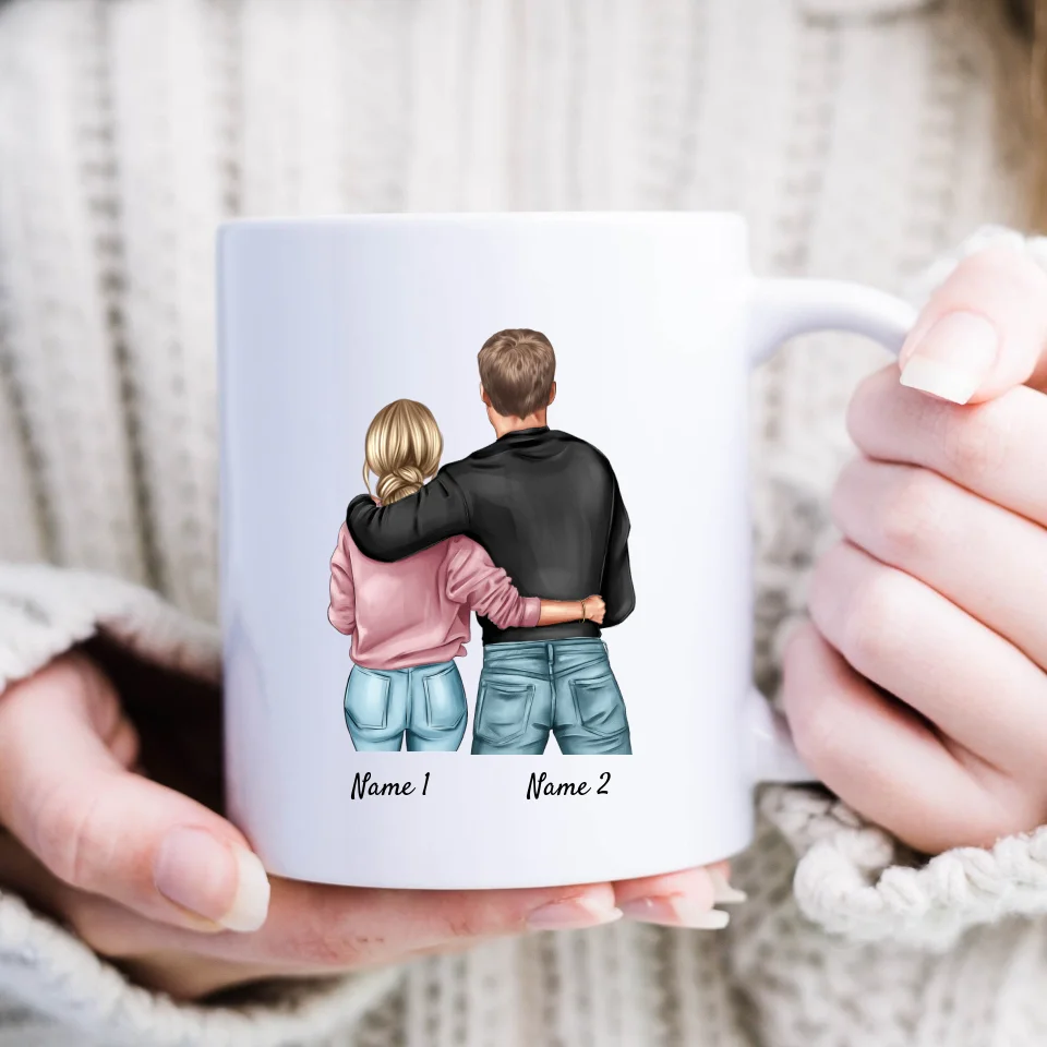 Au diable Noël, je t'aime tous les jours - Mug couple personnalisé, cadeau individuel partenaire – Image 5