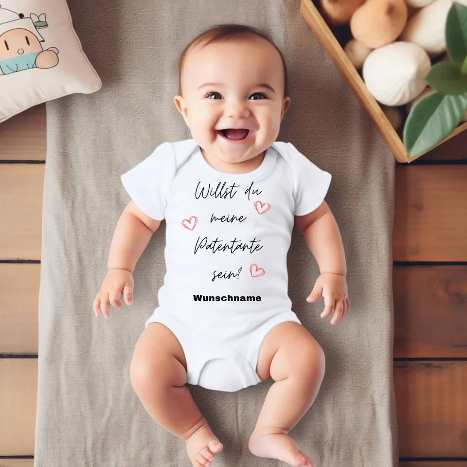 Veux-tu être ma marraine ? - Grenouillère/combinaison personnalisée pour bébé, cadeau de Noël, 100 % coton biologique – Image 2
