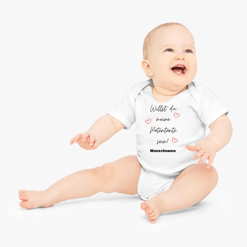 Veux-tu être ma marraine ? - Grenouillère/combinaison personnalisée pour bébé, cadeau de Noël, 100 % coton biologique – Image 3