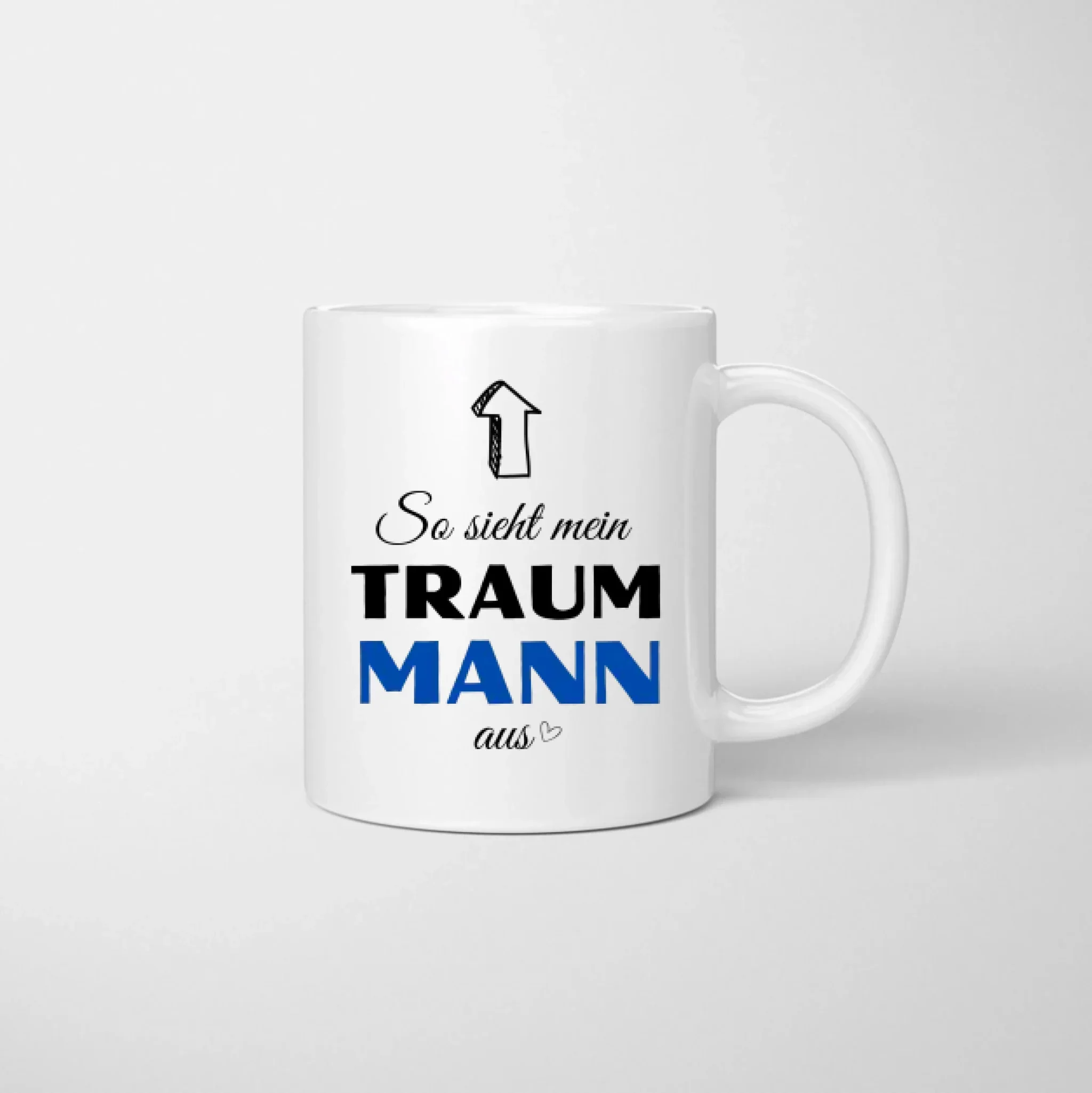 Voilà à quoi ressemble l'homme de mes rêves - Mug couple personnalisé, cadeau individuel partenaire Saint Valentin – Image 3
