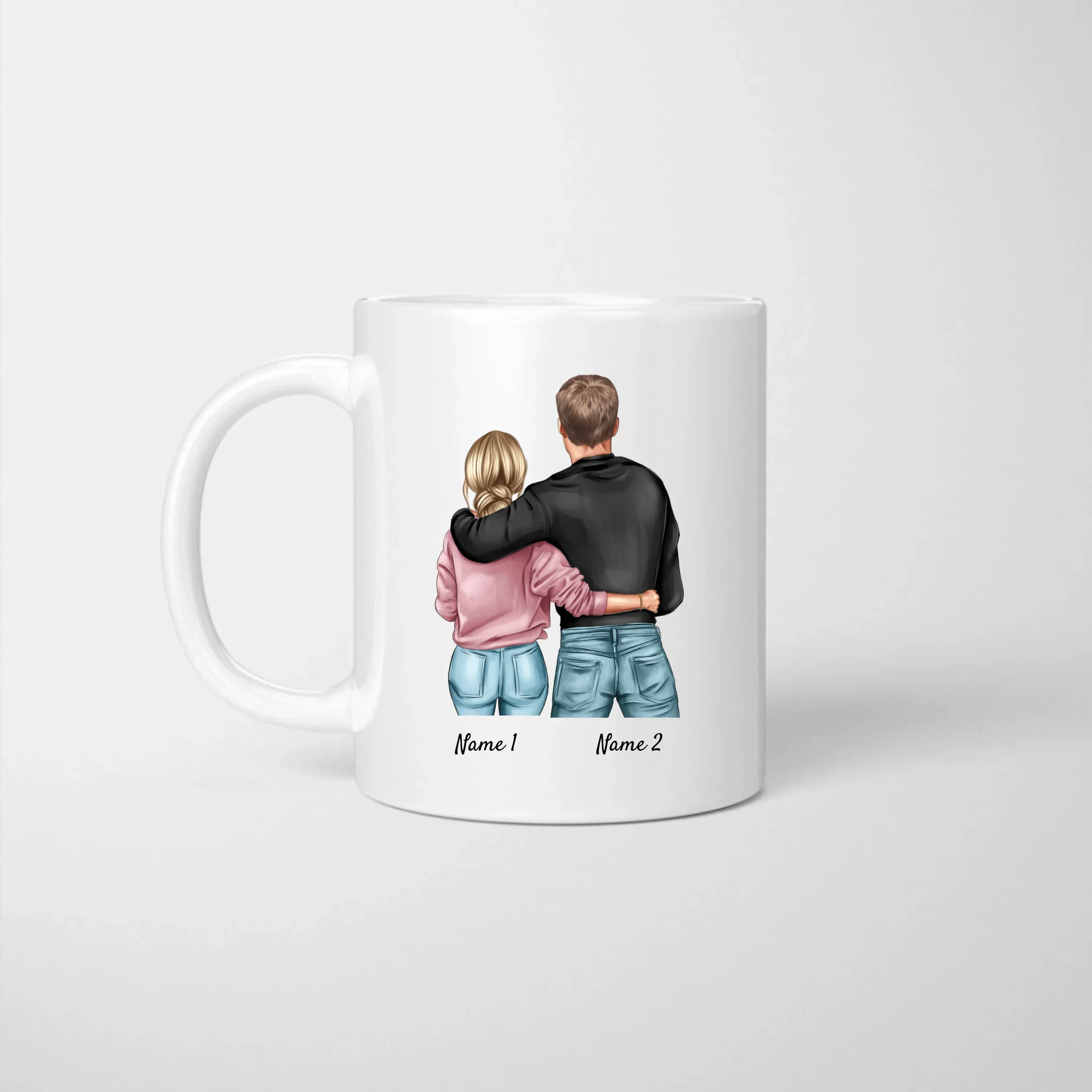 Voici à quoi ressemble la femme de mes rêves - Mug couple personnalisé, cadeau individuel partenaire Saint Valentin – Image 2