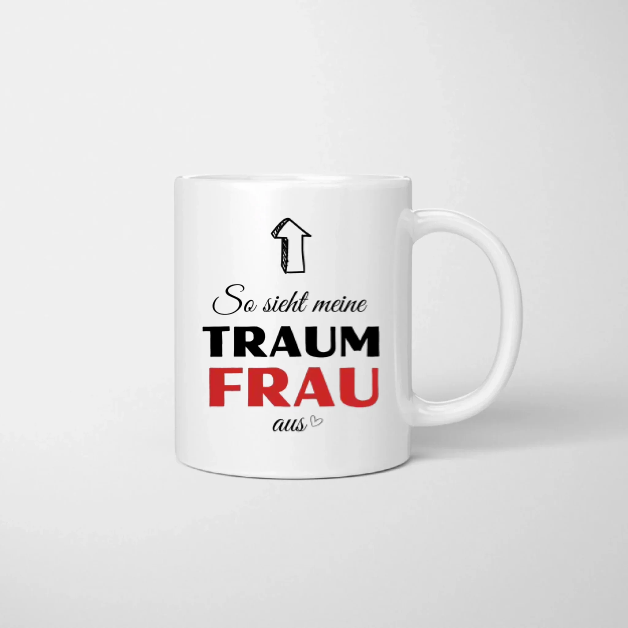 Voici à quoi ressemble la femme de mes rêves - Mug couple personnalisé, cadeau individuel partenaire Saint Valentin – Image 3