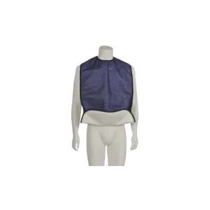 Abena - Bavoir lavable pressions bleu - 1 pièce