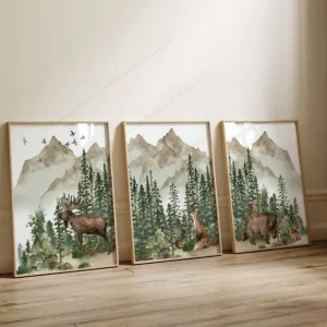 Animaux de la Foret - Lot de 3 - Renard Ours