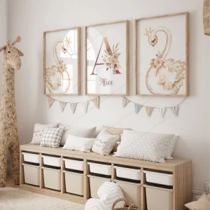 Deco Cygne Chambre Bébé Fille