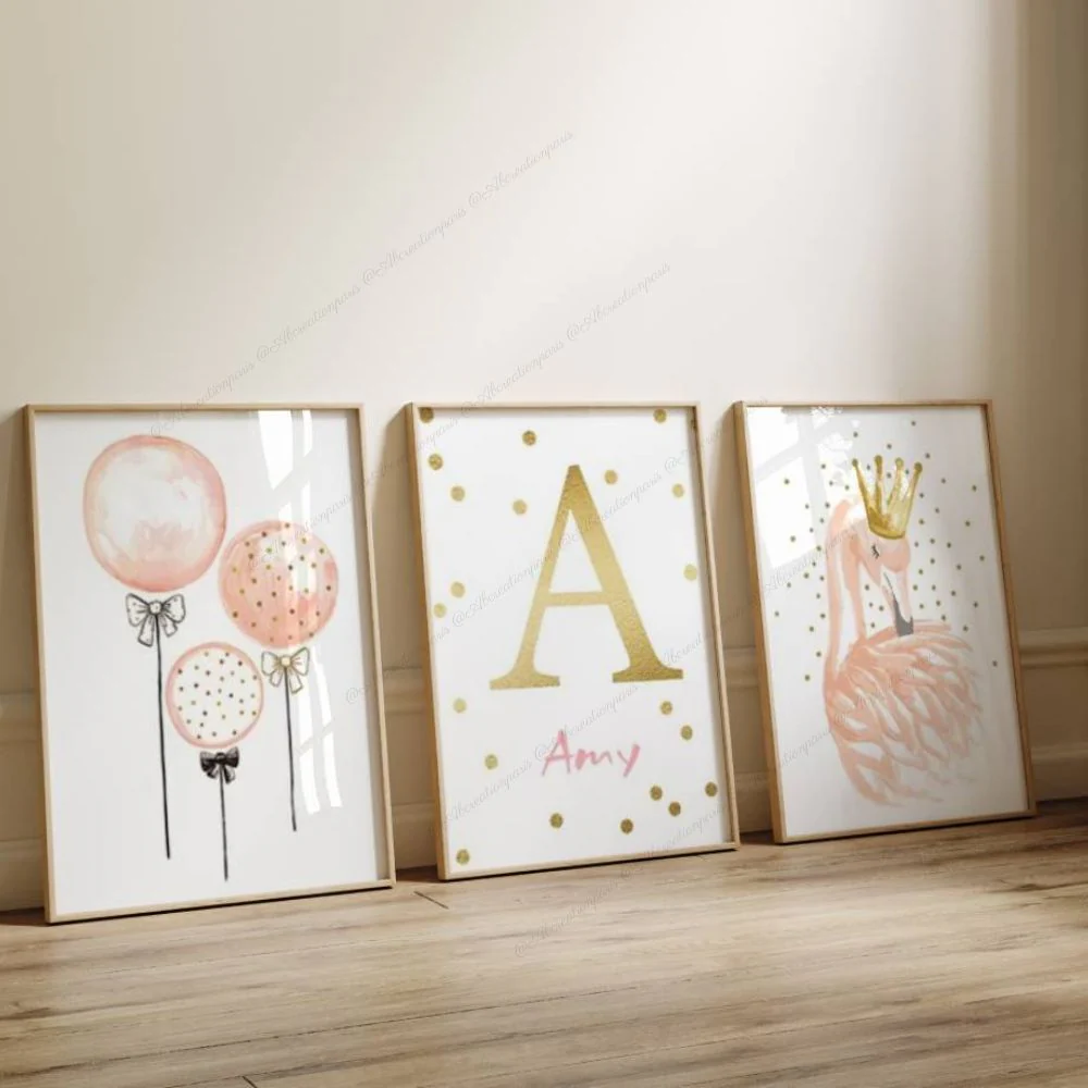 Décoration Cygne Chambre bébé Fille – Image 2