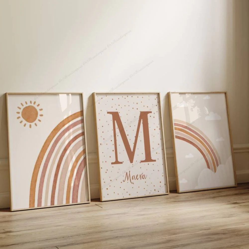 Déco Terracotta Arc en Ciel et Prénom – Image 2