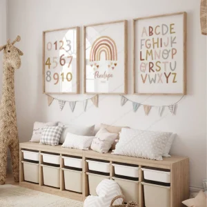 Affiche Alphabet Pastel - Abécédaire Personnalisé