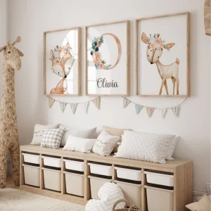 Affiches Animaux de la Foret - Décoration Chambre Bébé