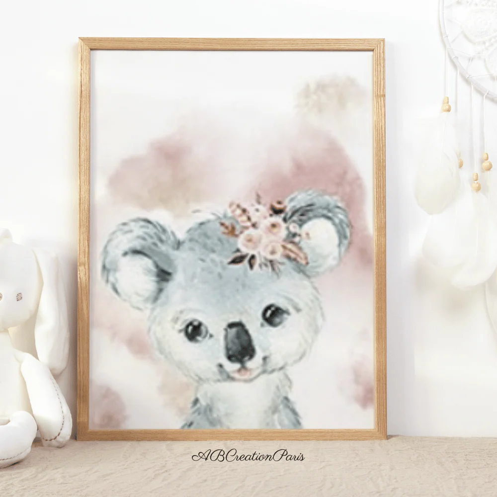 Décoration Chambre Bebe Savane - Or Rose – Image 5