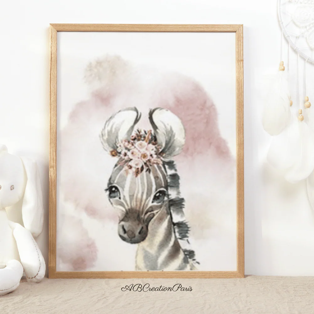 Décoration Chambre Bebe Savane - Or Rose – Image 3