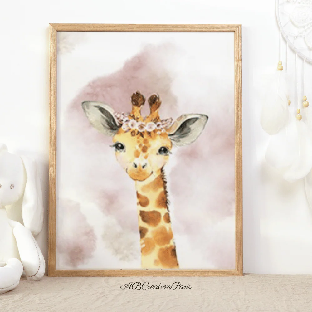 Décoration Chambre Bebe Savane - Or Rose – Image 6