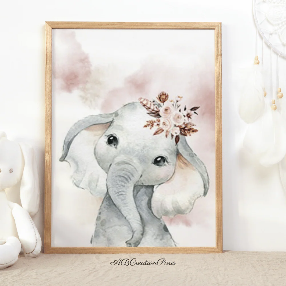 Décoration Chambre Bebe Savane - Or Rose – Image 7