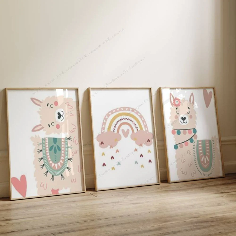 Affiches Lama : Décoration Chambre Bebe – Image 2