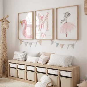 Décoration Cygne Chambre Bébé Fille