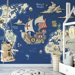 Papier Peint Carte du Monde  Conquistador