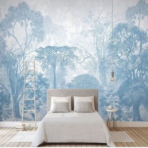 Papier Peint Ado Classique  Forêt Bleue