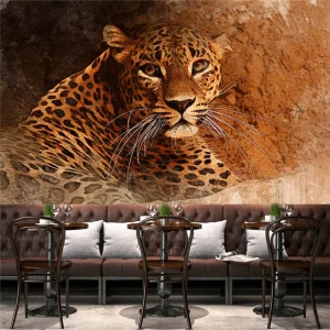 Papier Peint Ado Classique  Panoramique Léopard