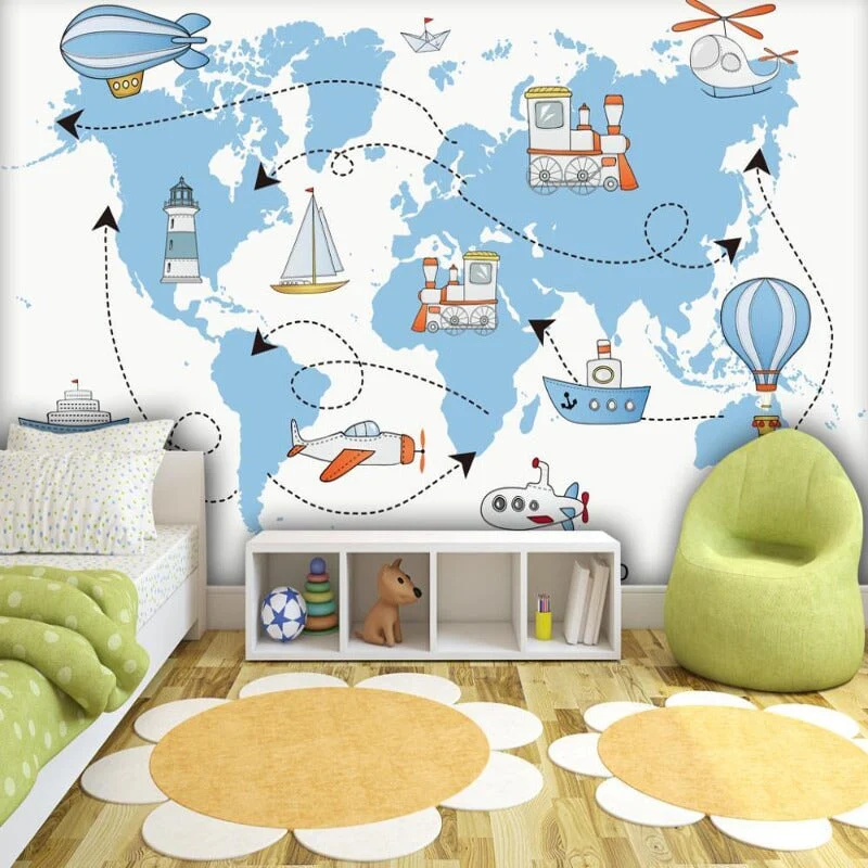 Papier Peint Carte du Monde Baby World – Image 2
