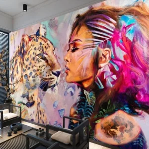 Papier Peint Ado Classique Chambre Léopard