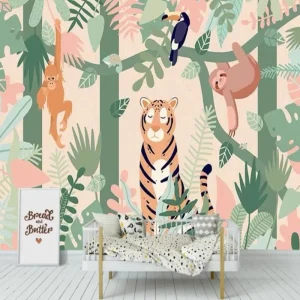 Papier Peint Animaux  Arbre et Zenitude