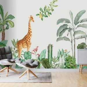 Papier Peint Animaux  Belle Girafe