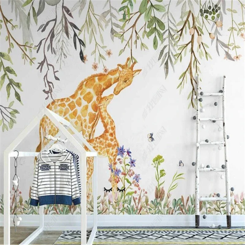 Papier Peint Animaux Bébé Girafon – Image 3