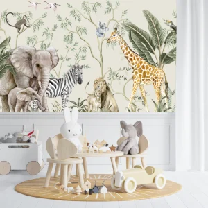 Papier Peint Animaux   Jungle et Douceur