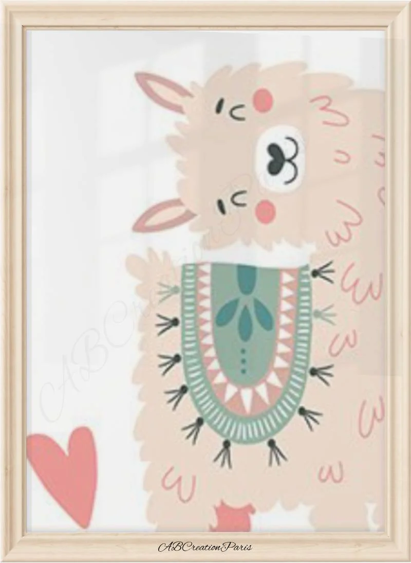 Affiches Lama : Décoration Chambre Bebe – Image 4