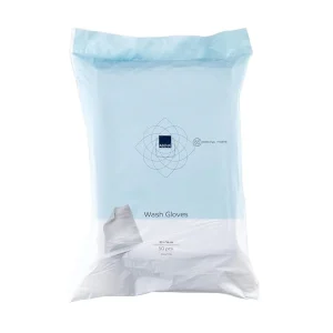 Abena - Gant de toilette présavonné 16 x 23 cm - Carton de 20 sachets de 50 gants