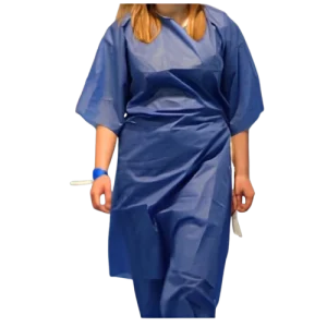 Abena - Chemise patient manches courtes, usage unique, non stérile - Sachet de 10 pièces