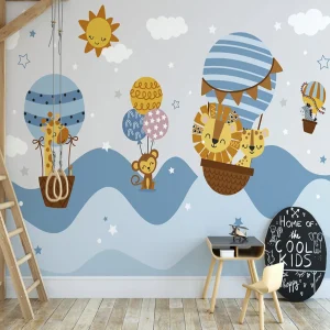 Papier Peint Animaux  Bleu Couleur Ciel