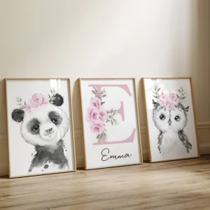 Toiles Personnalisées Jungle Rose