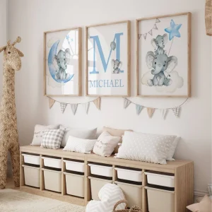 Décoration Chambre Bébé Garçon Thème Éléphant