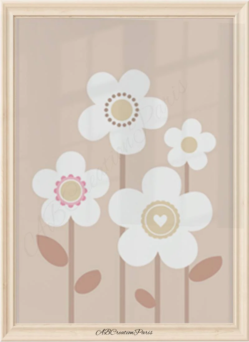 Deco Terracotta Fleur Chambre Bebe – Image 3