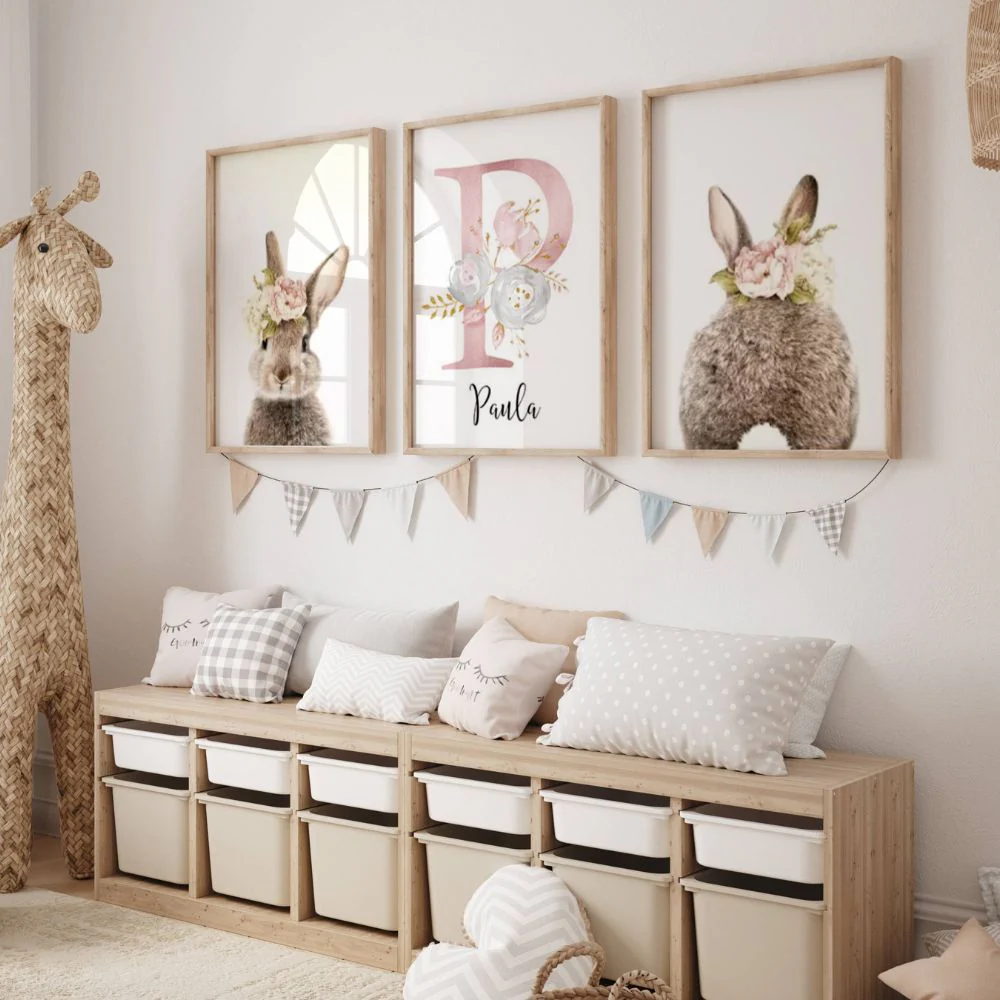 Décoration Chambre Bébé Fille - Thème Lapin – Image 3