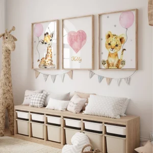 Poster Animaux pour Chambre Enfant