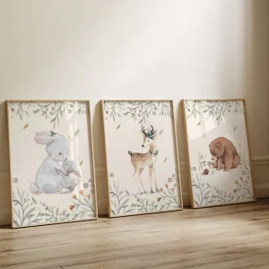 Chambre Bébé Thème Animaux Forêt