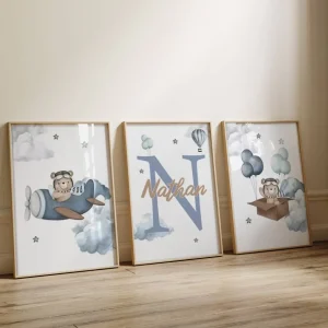 Affiche Ourson - Deco bebe Garçon