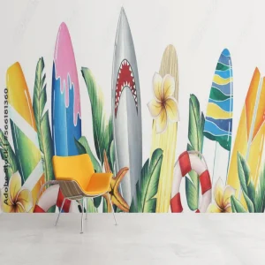 Papier Peint Ado Classique  Surf Requin