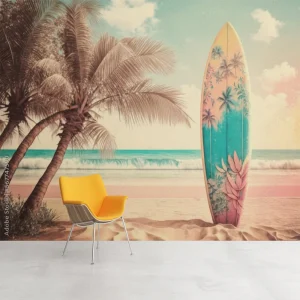 Papier Peint Ado Classique  Plage et Surf