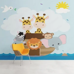 Papier Peint Animaux Arche de Noé