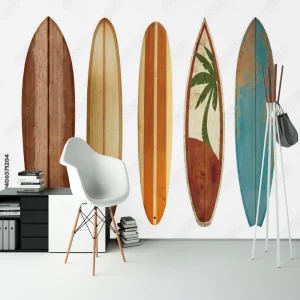 Papier Peint Ado Classique  Planche de Surf Rétro