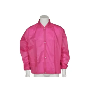 Abena - Blouson de bloc Rose en SMS 40g/m² avec manches longues et poignets en jersey - 10 pièces