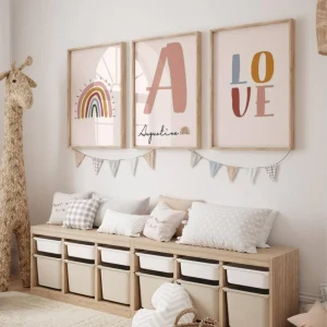 Décoration Boho Boheme - 3 Affiches Personnalisées